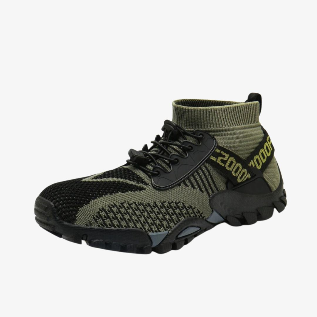 Peak Quest High Top Barefoot Shoes - Men's - Army Green