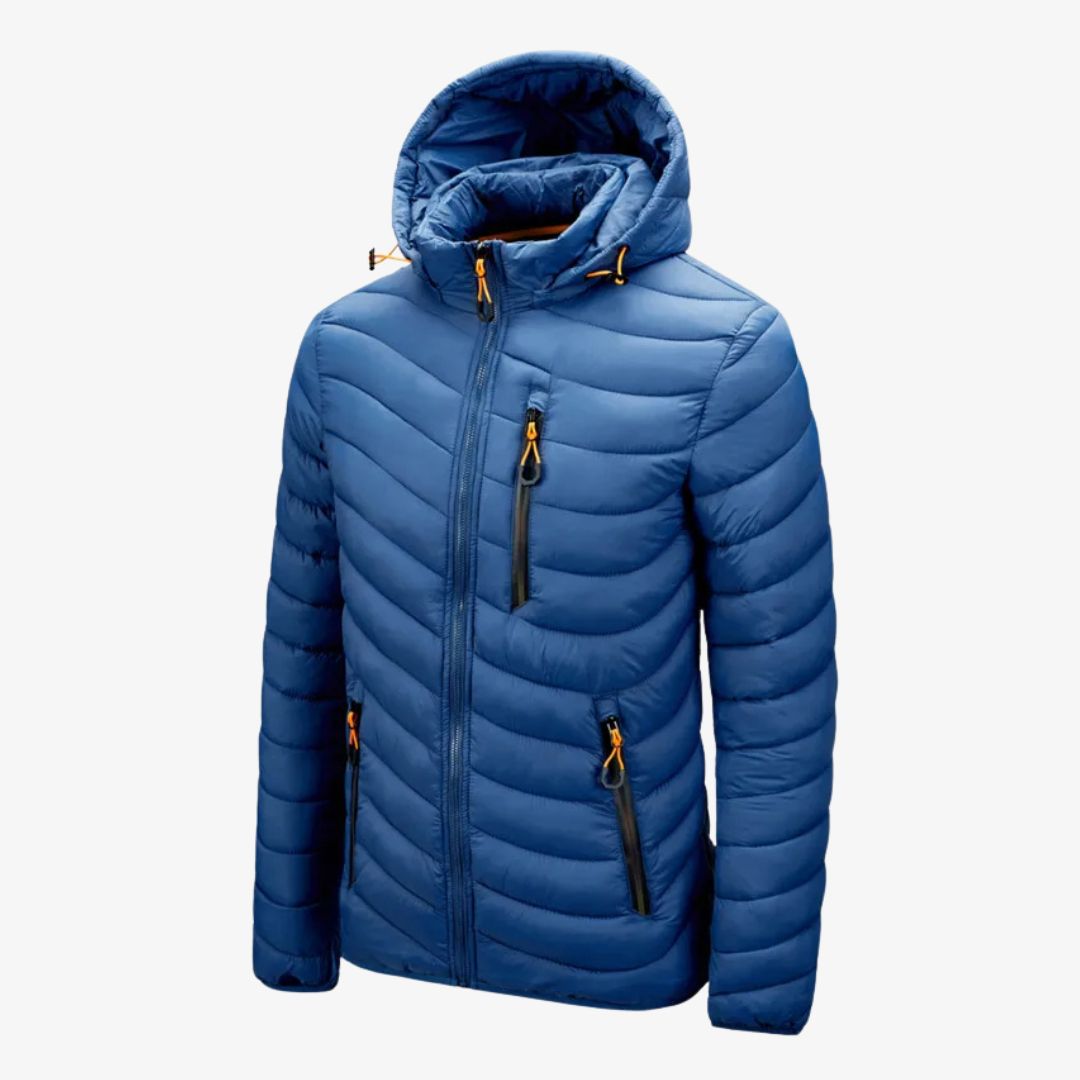 Peak Quest Ultra Light Hooded Down Jacket - Men's - Blue